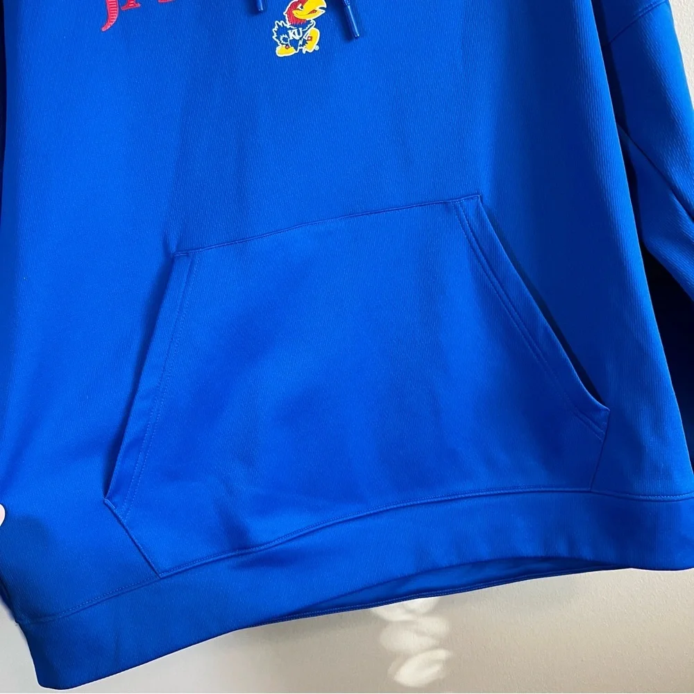 Adidas Blue Kansas Jayhawks KU Hoodie XL - Picture 4 of 10